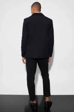 boohooMAN Overized Boxy Contrast Lapel Blazer | UK| Suits & Tailoring
