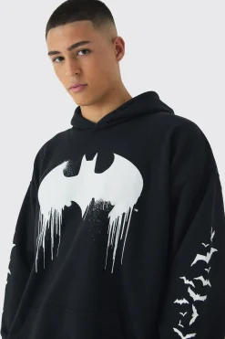boohooMAN Oversized Batman License Multi Print Hoodie | UK| Hoodies & Sweatshirts