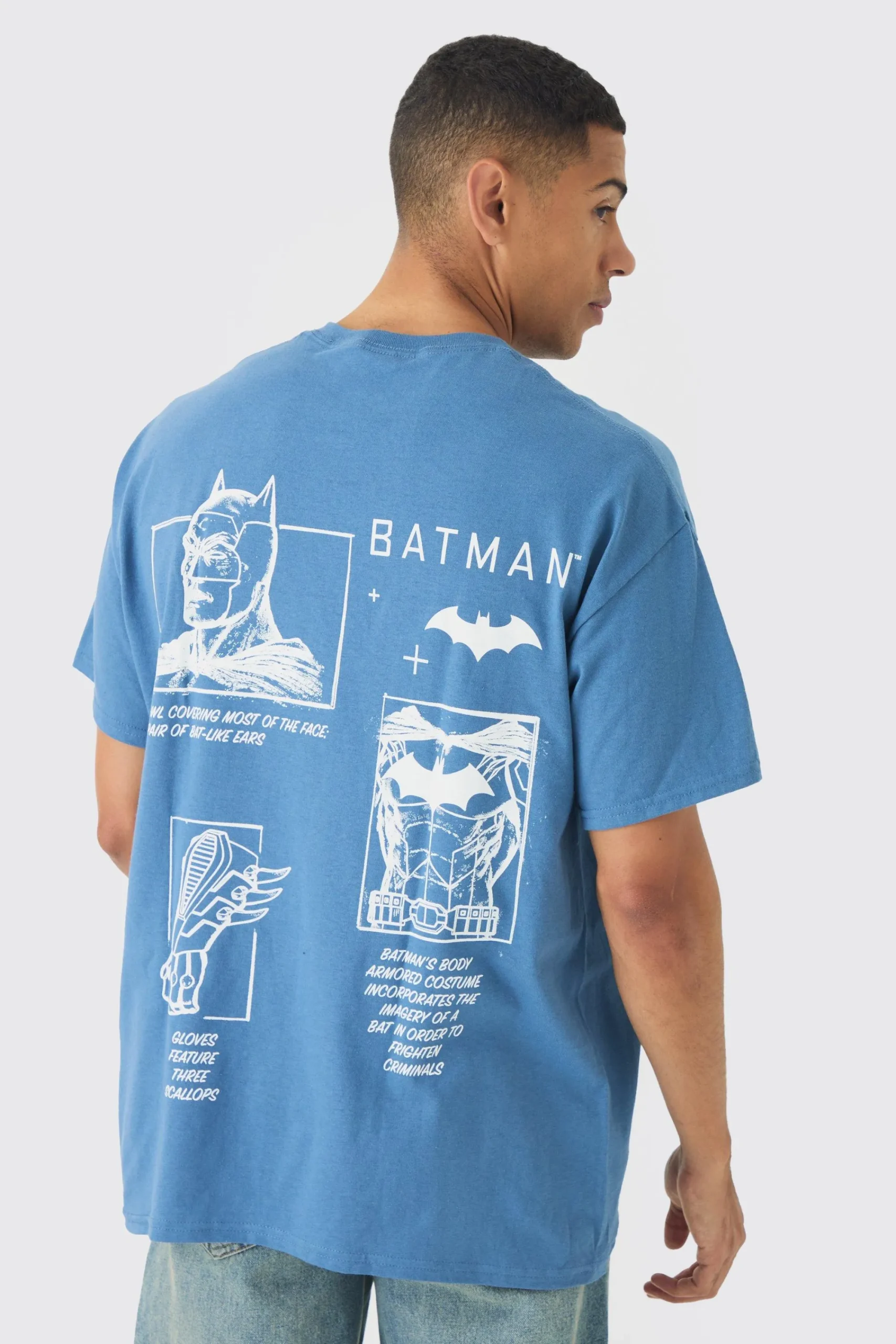 Oversized Batman Wash License Print T-shirt | UK^boohooMAN Best