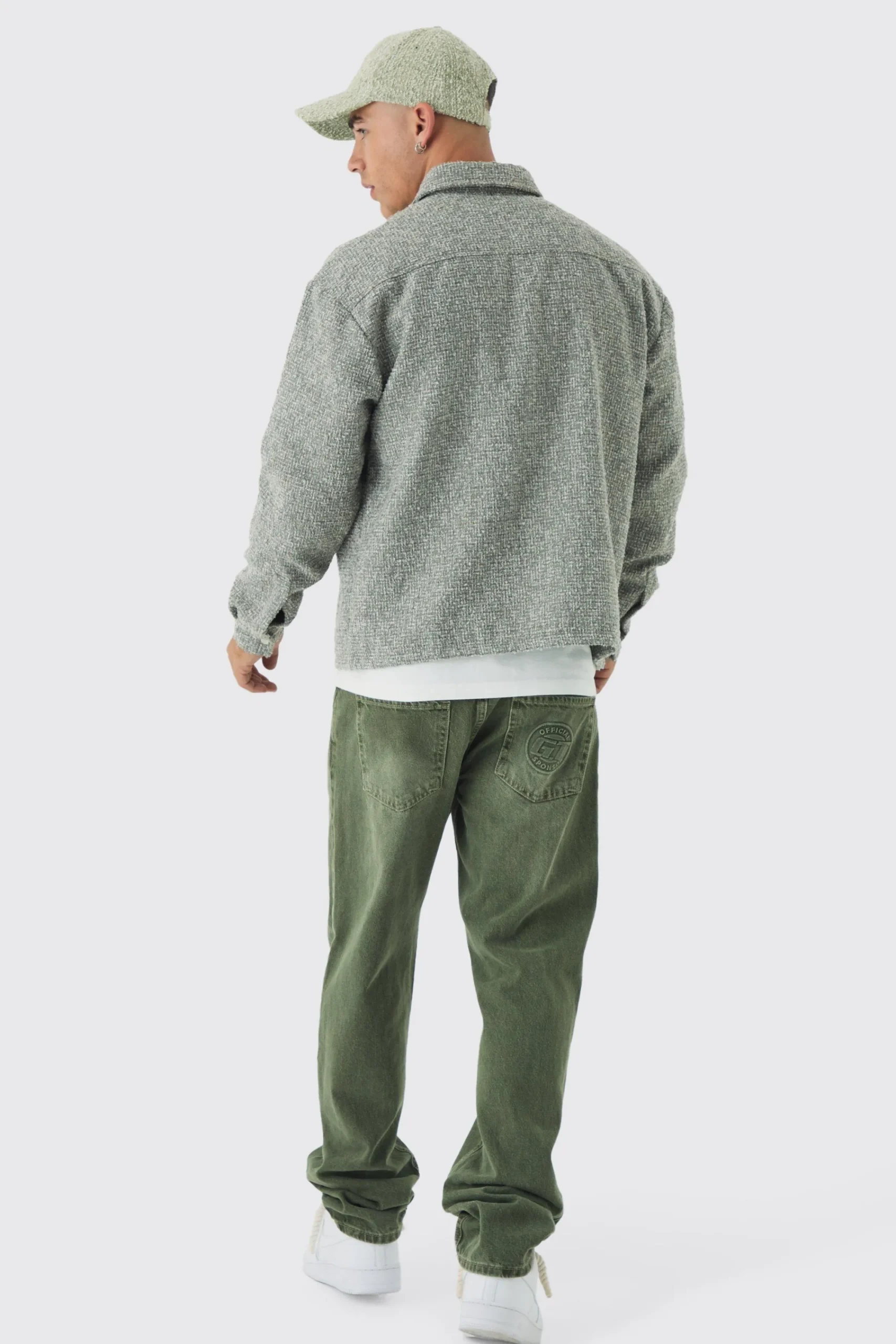 boohooMAN Oversized Boucle Overshirt | UK| Shirts