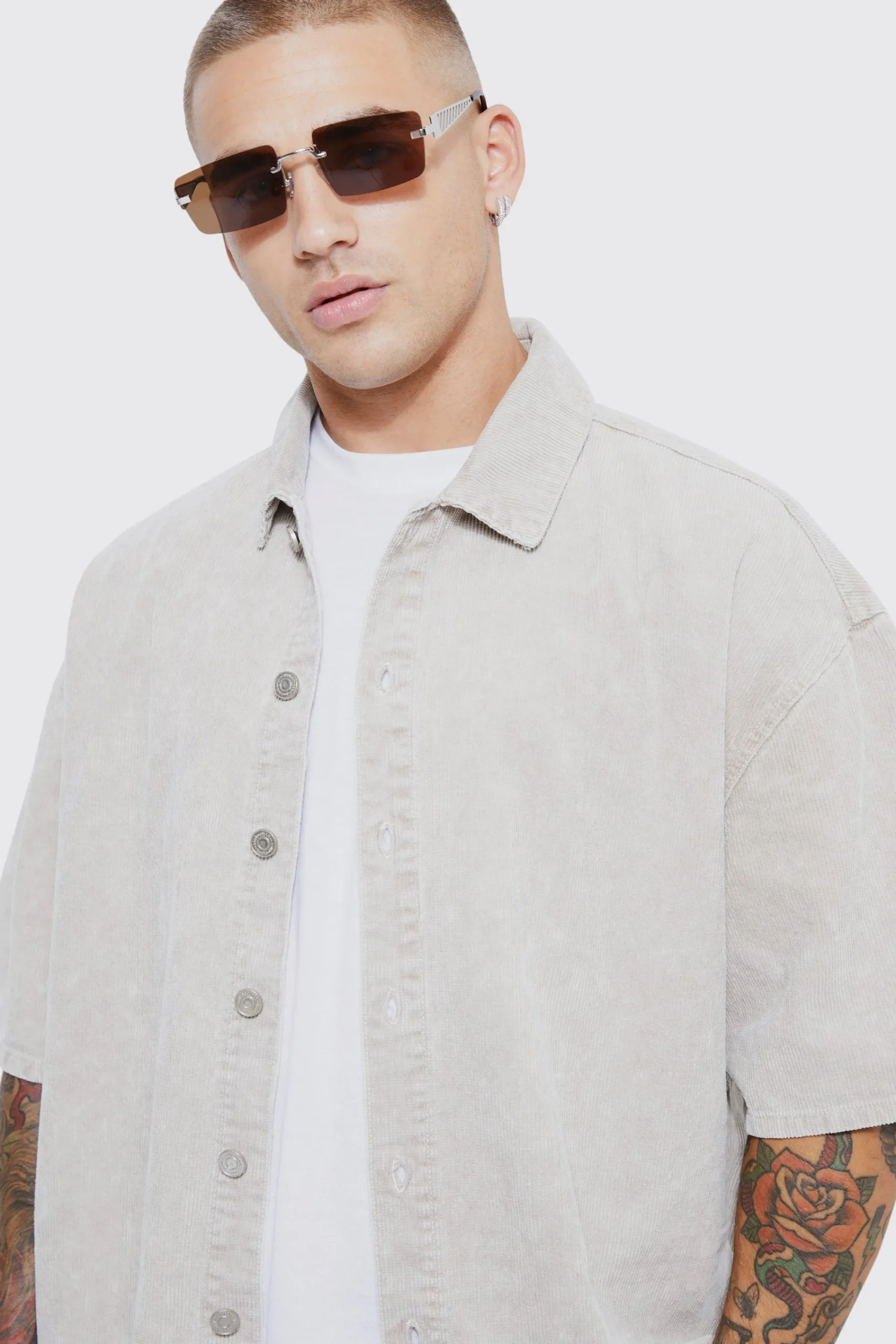 boohooMAN Oversized Boxy Acid Wash Shirt | UK| Shirts