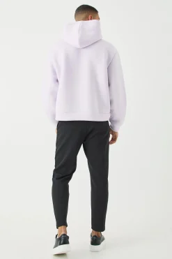 boohooMAN Oversized Boxy Bonded Scuba Hoodie | UK| Hoodies & Sweatshirts