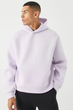 boohooMAN Oversized Boxy Bonded Scuba Hoodie | UK| Hoodies & Sweatshirts