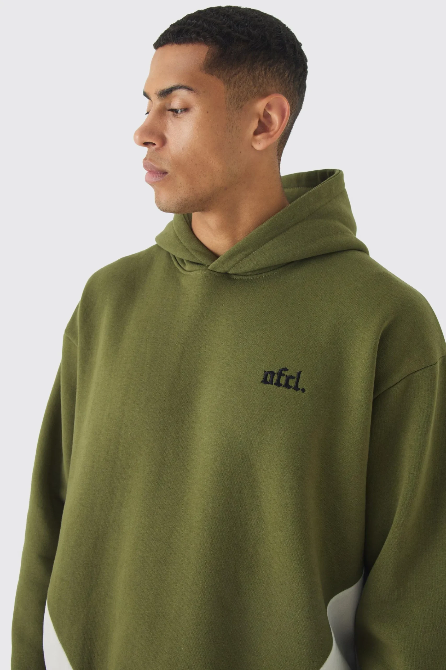 boohooMAN Oversized Boxy Colour Block Gusset Tracksuit | UK| Tracksuits