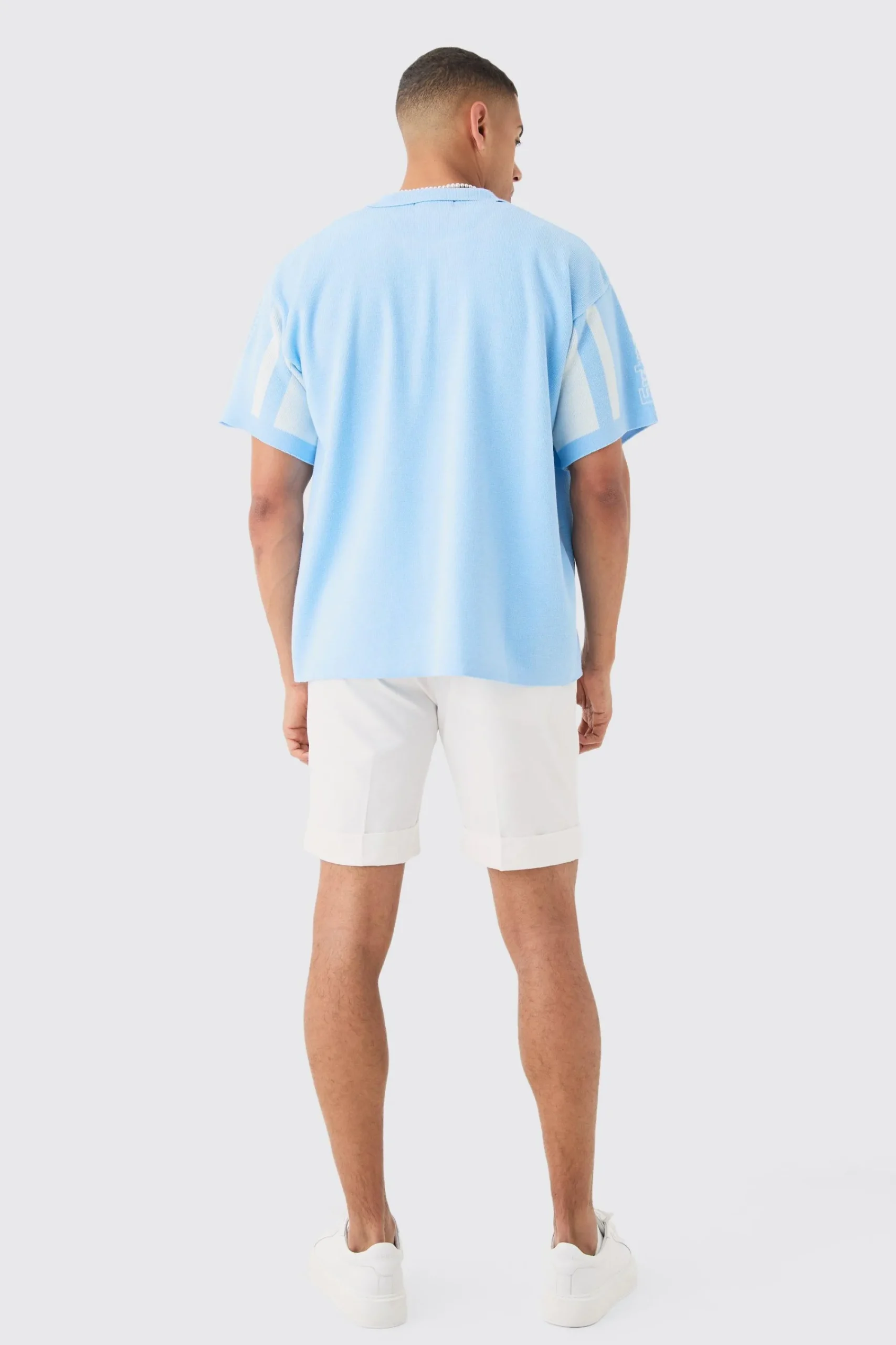 boohooMAN Oversized Boxy Fit Knitted Moto Shirt | UK| Shirts|Knitwear