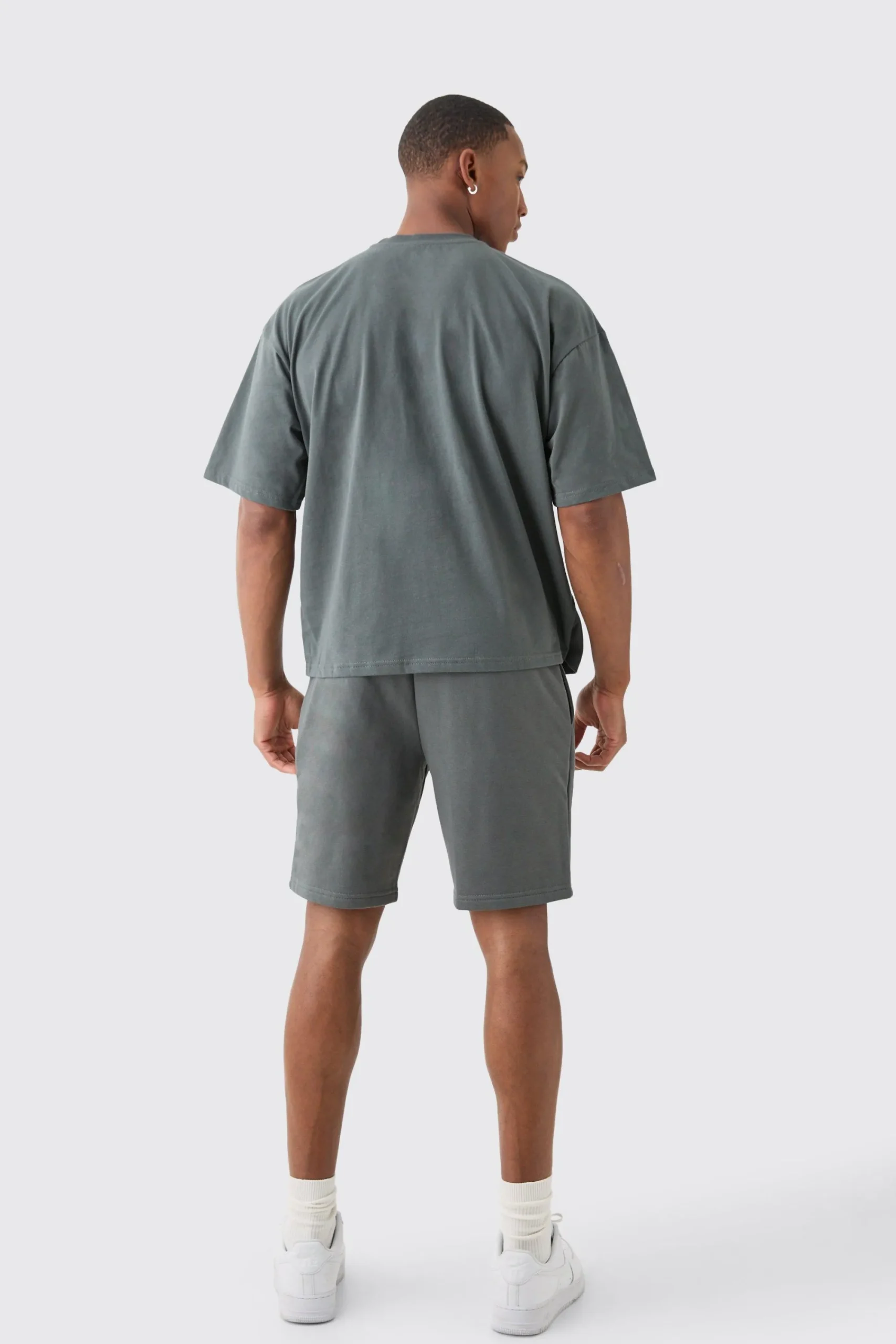 boohooMAN Oversized Boxy Graffiti Spray Graphic T-shirt Set | UK| Tracksuits
