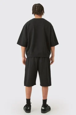 boohooMAN Oversized Boxy Half Sleeve Short Tracksuit | UK| Tracksuits