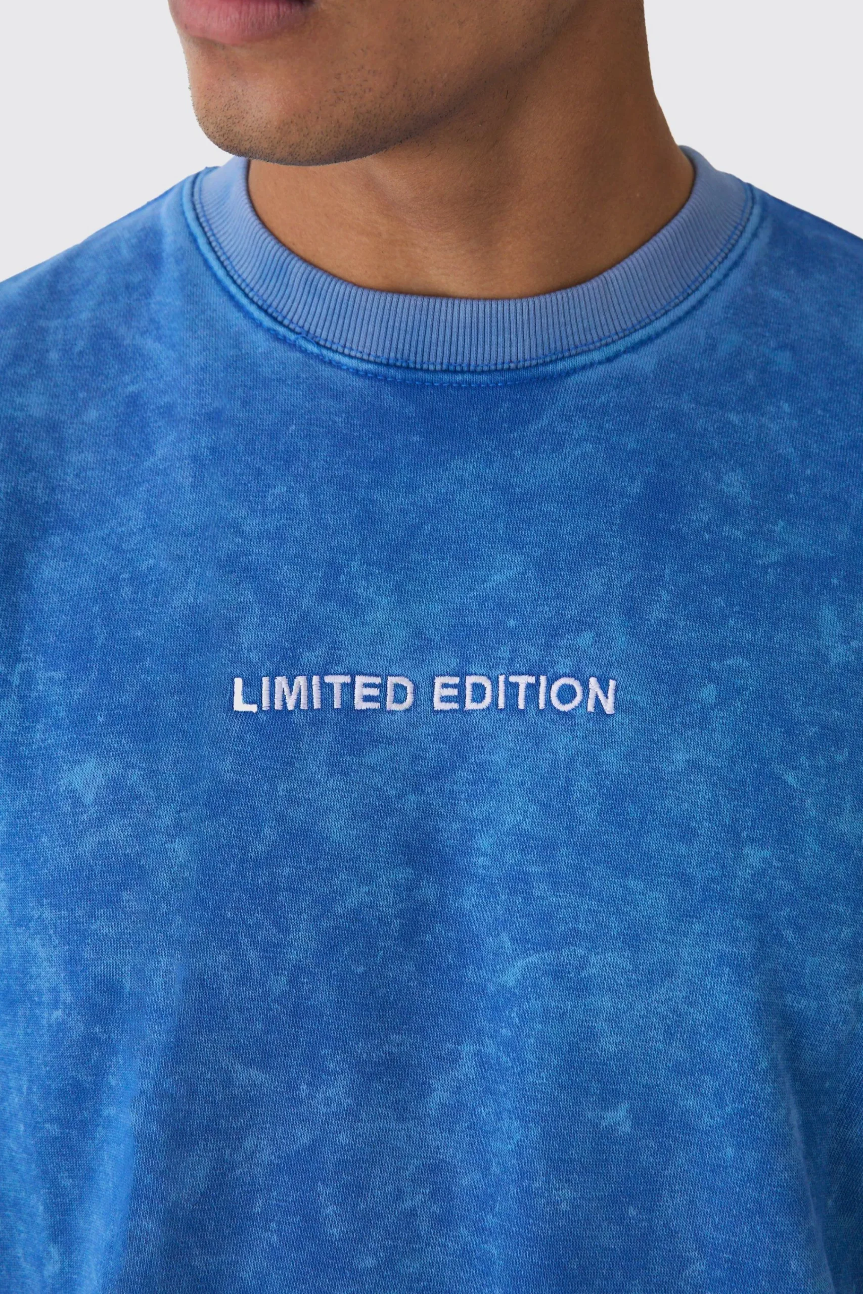 boohooMAN Oversized Boxy Half Sleeve Acid Washed Sweatshirt | UK| Hoodies & Sweatshirts