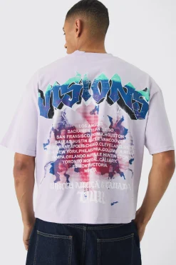 Oversized Boxy Heavyweight Graphic T-shirt | UK^boohooMAN Online