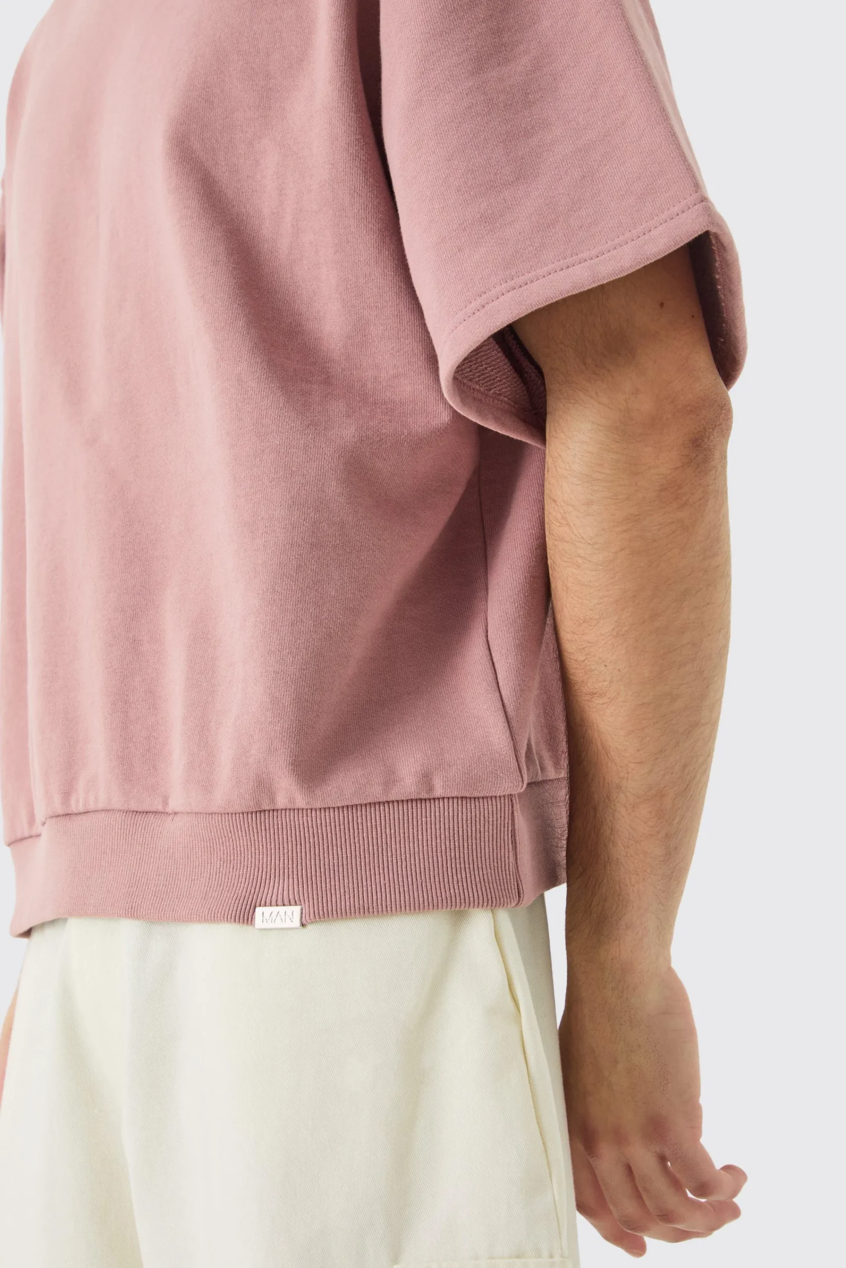 boohooMAN Oversized Boxy Heavyweight Short Sleeve Sweatshirt | UK| Hoodies & Sweatshirts