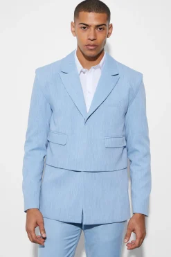 boohooMAN Oversized Boxy Layered Blazer | UK| Suits & Tailoring