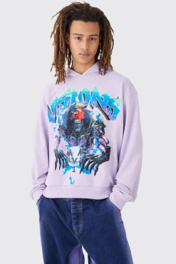 boohooMAN Oversized Boxy Loopback Hoodie | UK| Hoodies & Sweatshirts