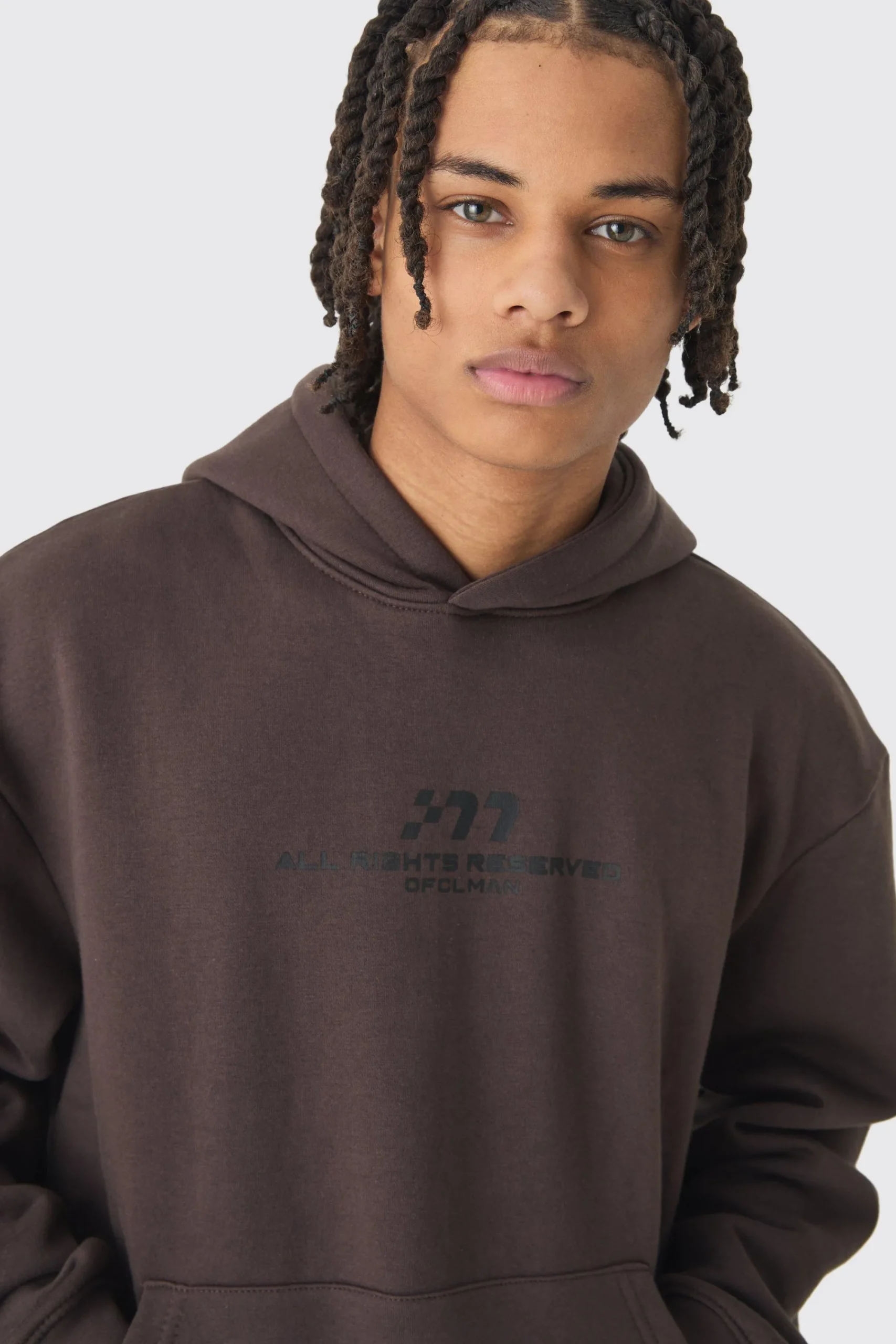 boohooMAN Oversized Boxy M Printed Hoodie | UK| Hoodies & Sweatshirts