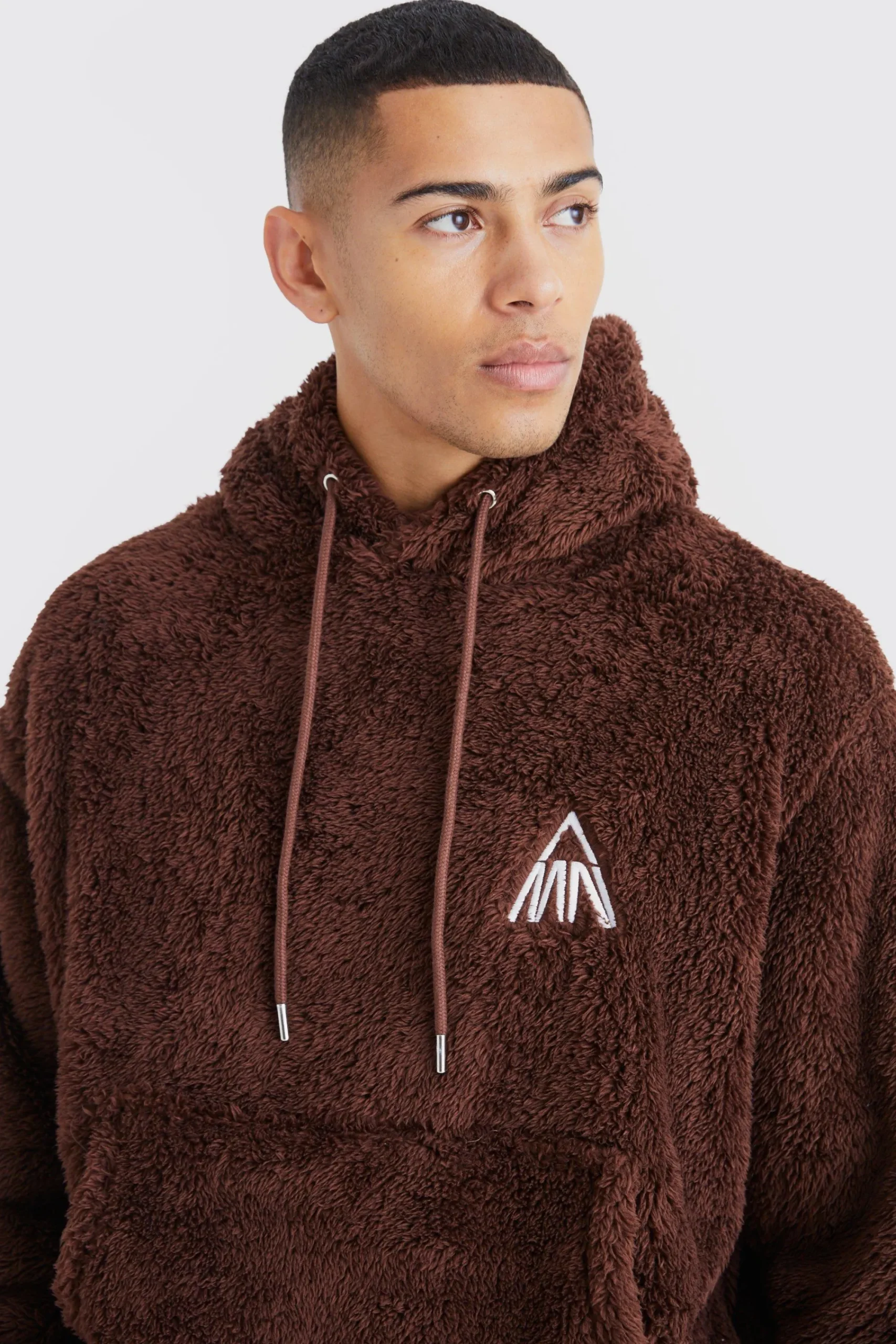 boohooMAN Oversized Boxy Man Embroidery Hoodie | UK| Hoodies & Sweatshirts
