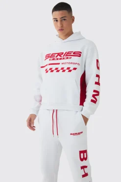 boohooMAN Oversized Boxy Moto Series Tracksuit | UK| Tracksuits