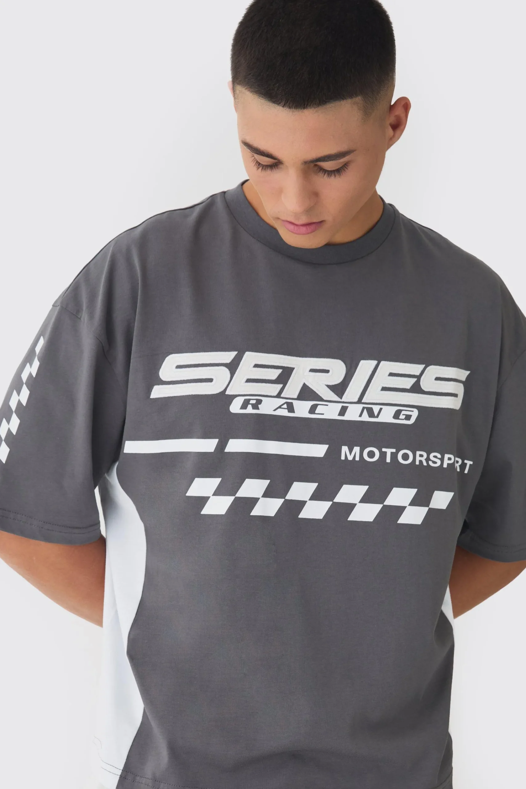 Oversized Boxy Moto Series T-Shirt | UK^boohooMAN Best
