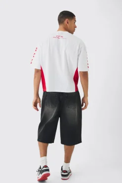 Oversized Boxy Moto Series T-Shirt | UK^boohooMAN Sale