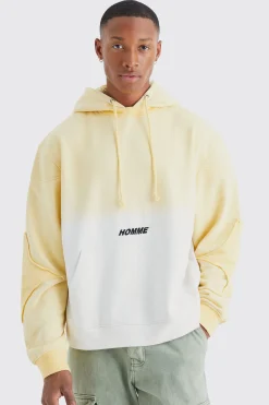 boohooMAN Oversized Boxy Ombre Homme Hoodie | UK| Hoodies & Sweatshirts