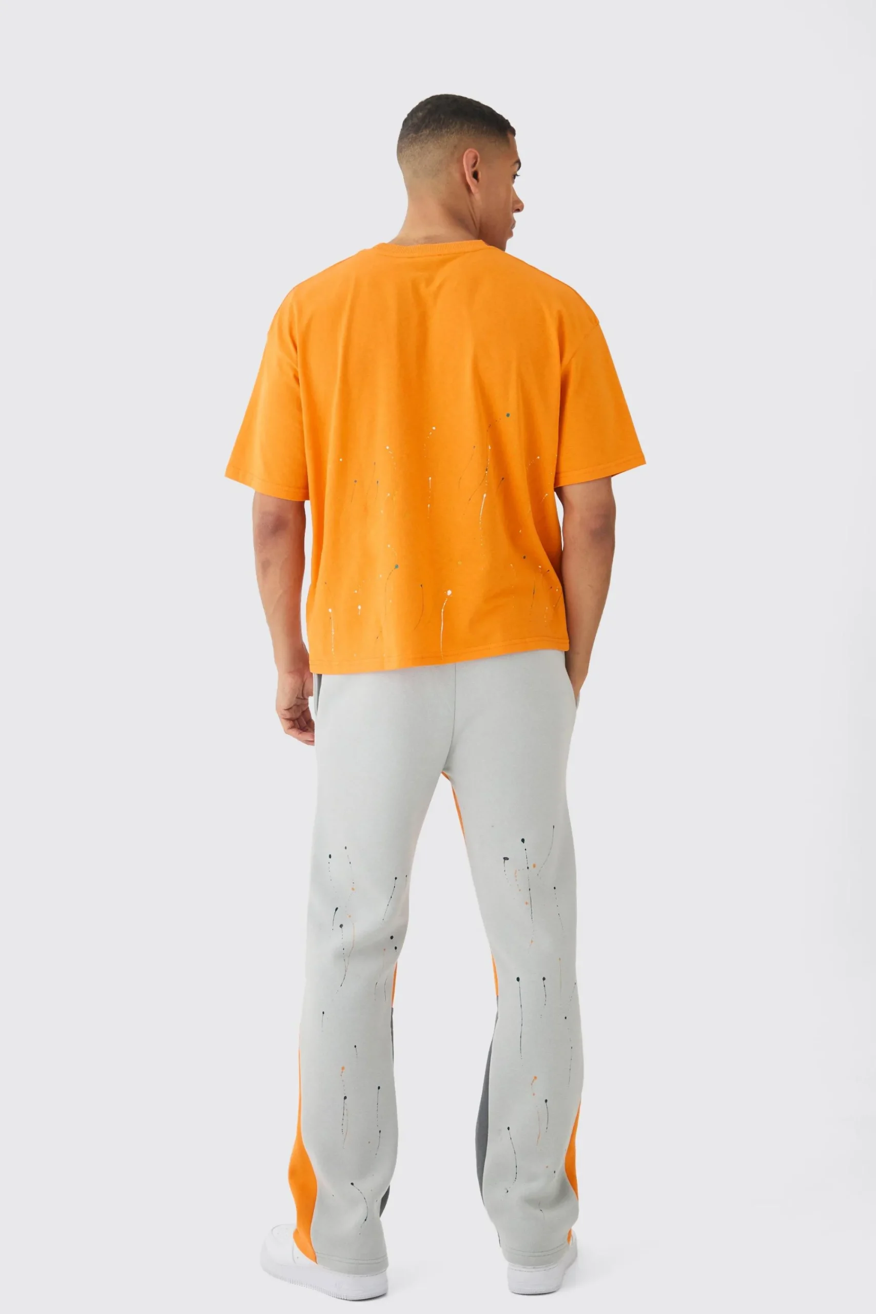 Oversized Boxy Paint Splatter T-shirt | UK^boohooMAN Best