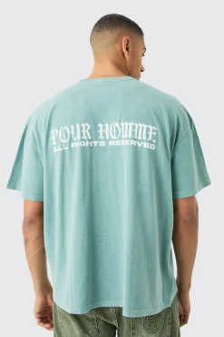Oversized Boxy Pour Homme Graphic T-shirt | UK^boohooMAN New