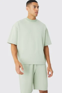 boohooMAN Oversized Boxy Premium Super Heavyweight T-shirt & Shorts | UK| Sets & Co-Ords|Tracksuits