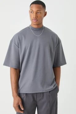 Oversized Boxy Premium Super Heavyweight T-shirt | UK^boohooMAN Best