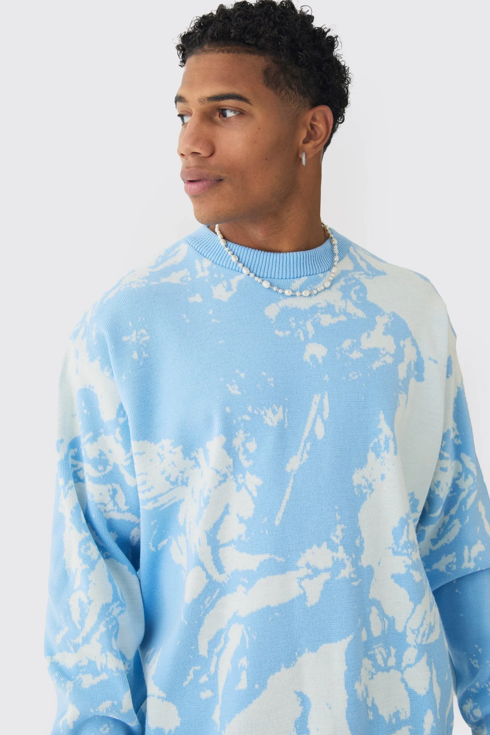 boohooMAN Oversized Boxy Renaissance Graphic Knit Jumper | UK| Knitwear