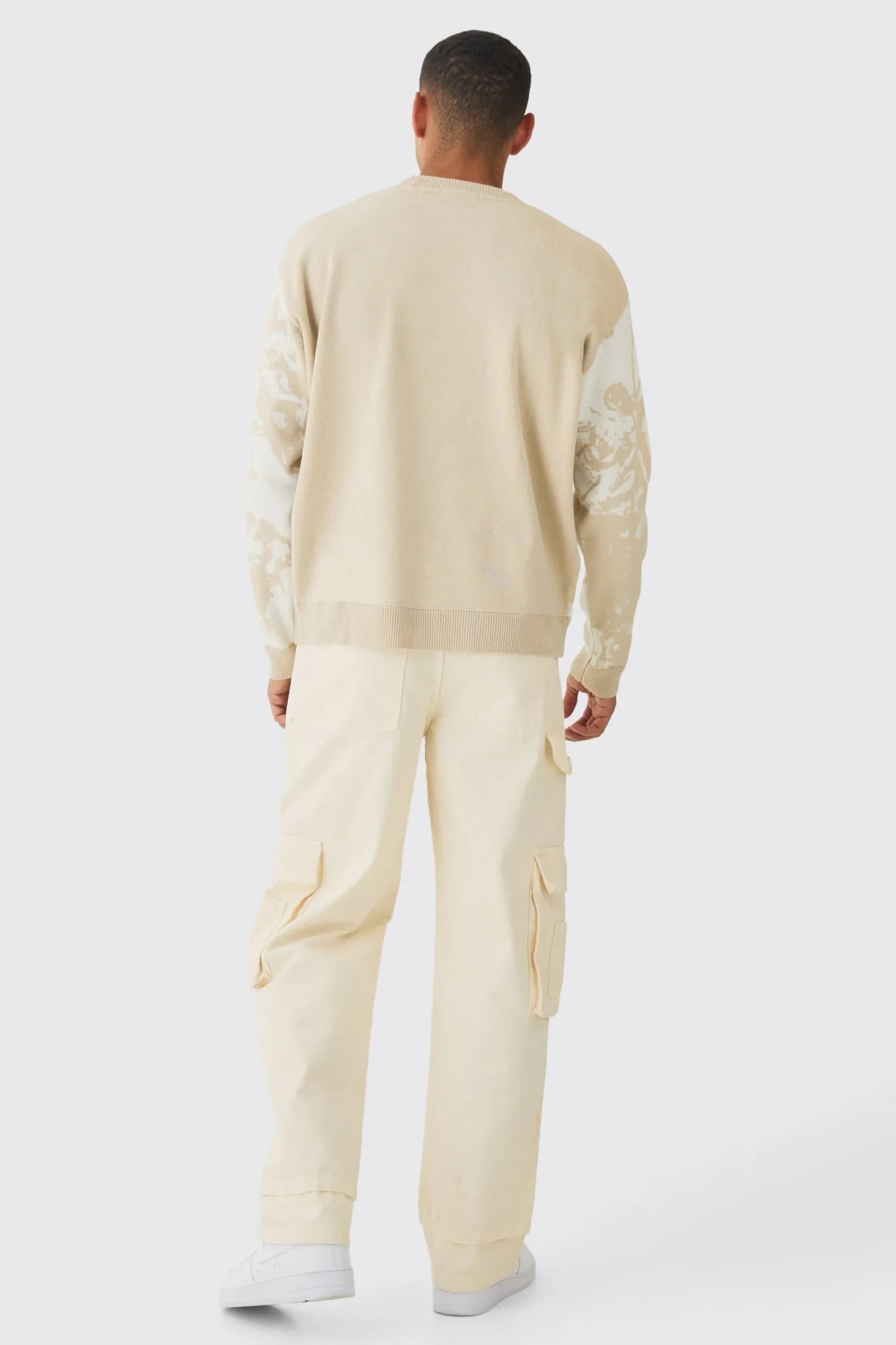 boohooMAN Oversized Boxy Renaissance Graphic Knit Jumper | UK| Knitwear