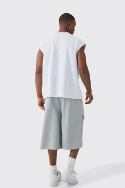 Oversized Boxy Reverse Loopback Face Graphic Print Tank | UK^boohooMAN Sale