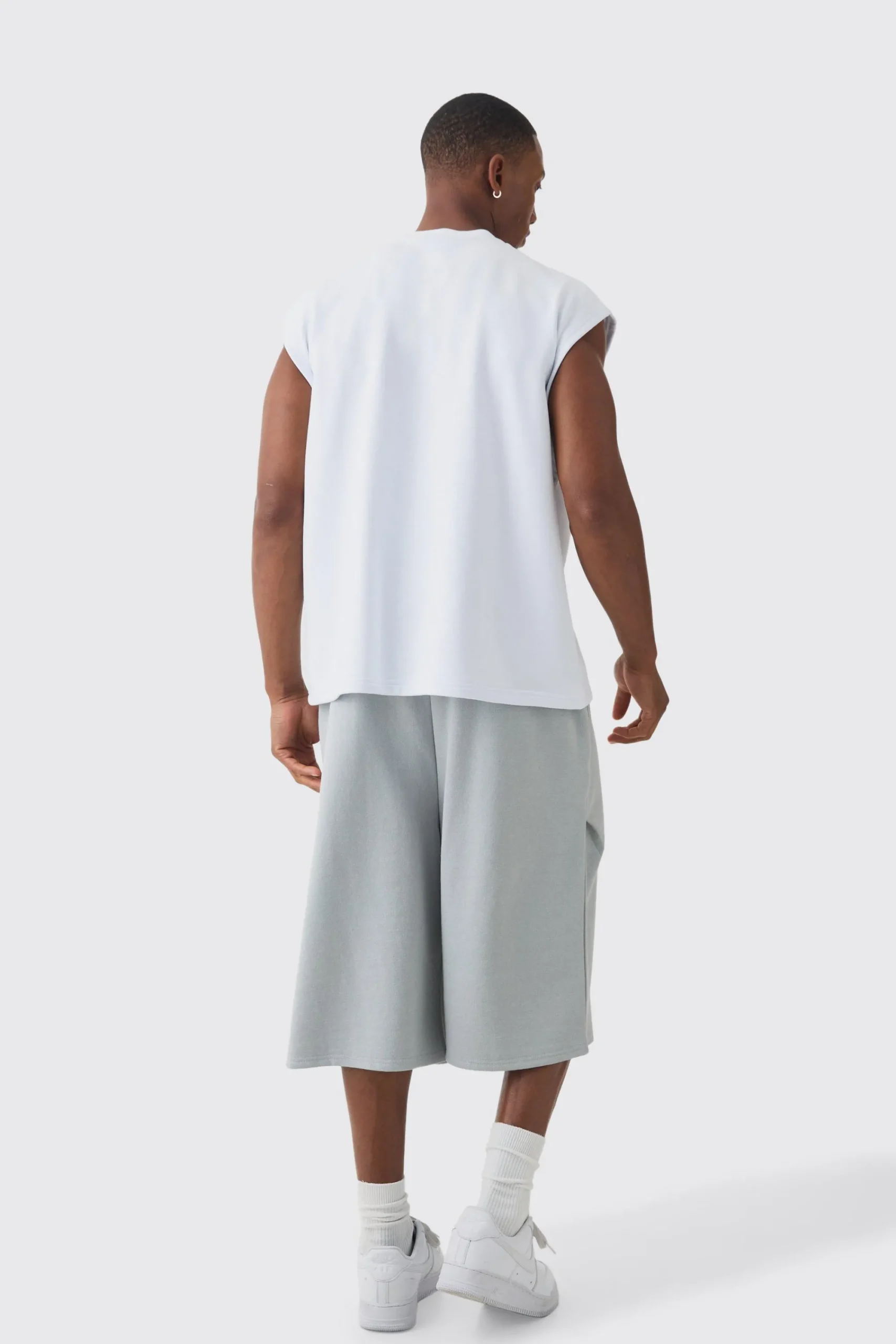 Oversized Boxy Reverse Loopback Face Graphic Print Tank | UK^boohooMAN Sale