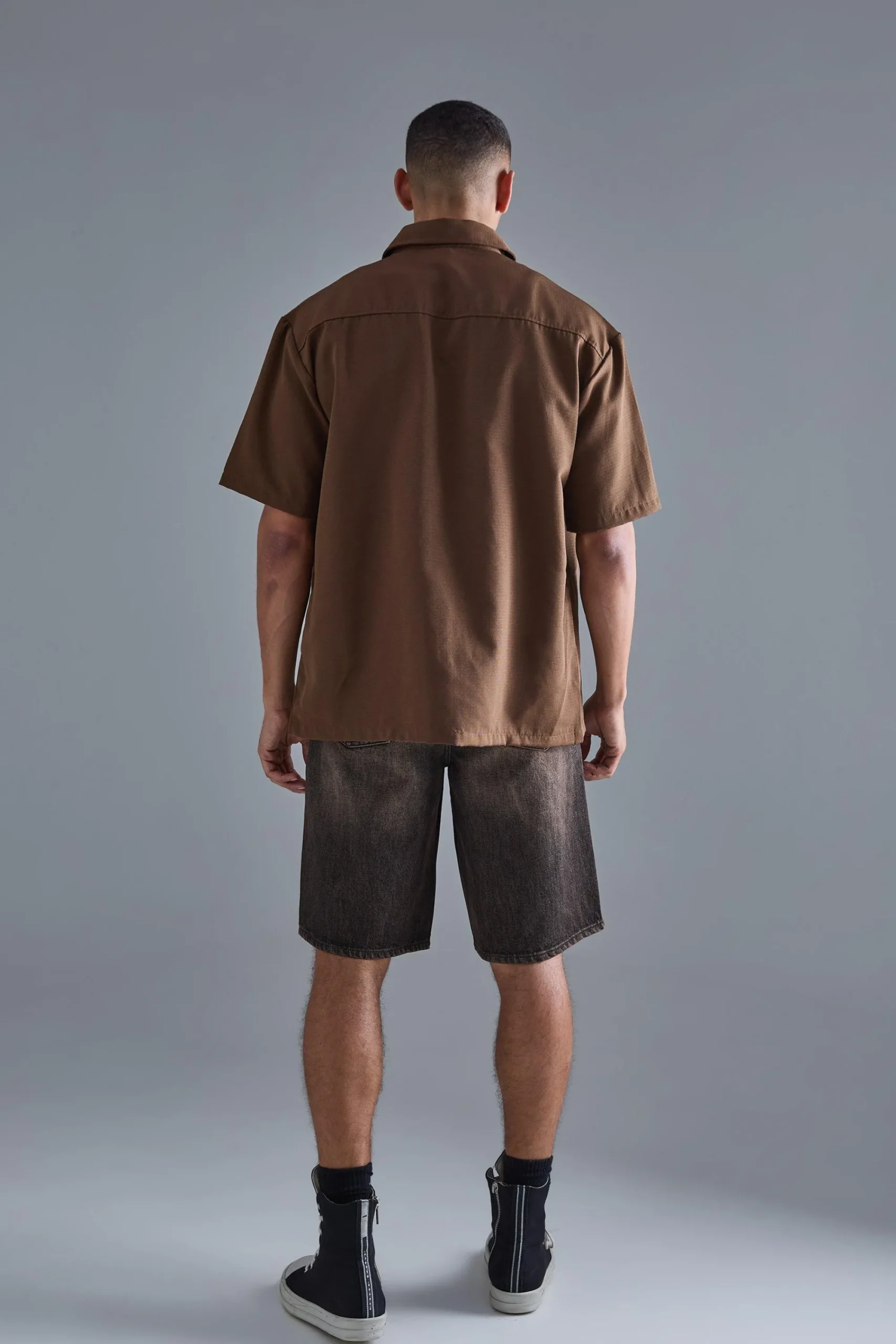 boohooMAN Oversized Boxy Ripstop Shirt | UK| Shirts