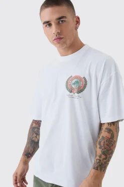 Oversized Boxy Santa Monica Over The Seams T-Shirt | UK^boohooMAN Discount