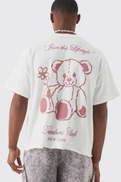 Oversized Boxy Self Care Club Slogan T-Shirt | UK^boohooMAN New