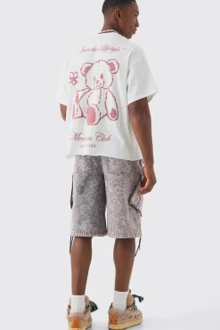 Oversized Boxy Self Care Club Slogan T-Shirt | UK^boohooMAN New