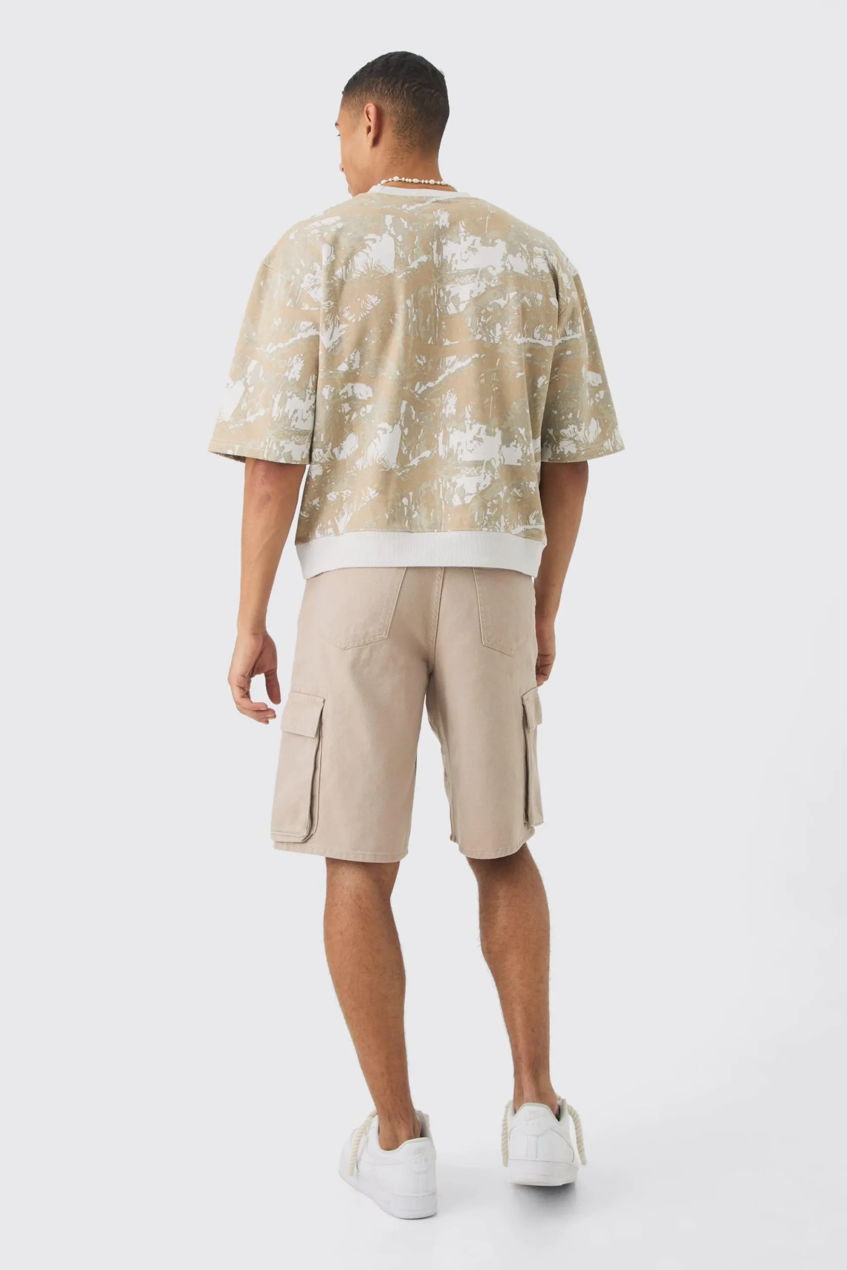 boohooMAN Oversized Boxy Short Sleeve Forest Printed Sweatshirt | UK| Hoodies & Sweatshirts