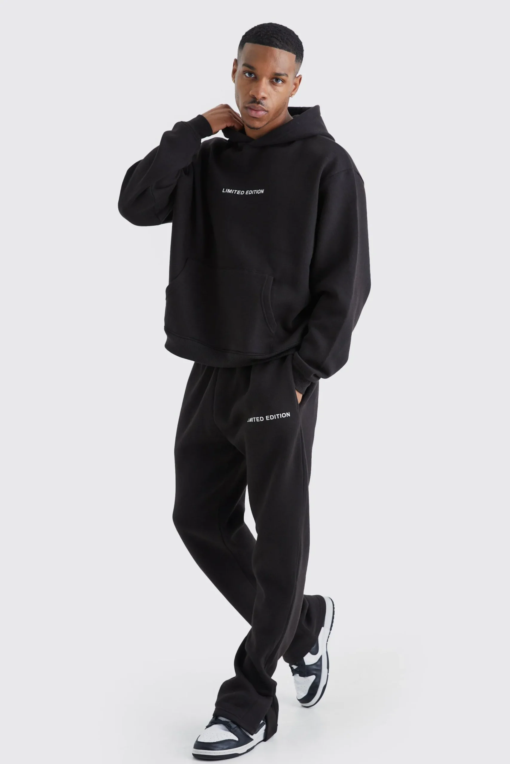 boohooMAN Oversized Boxy Split Hem Tracksuit | UK| Tracksuits