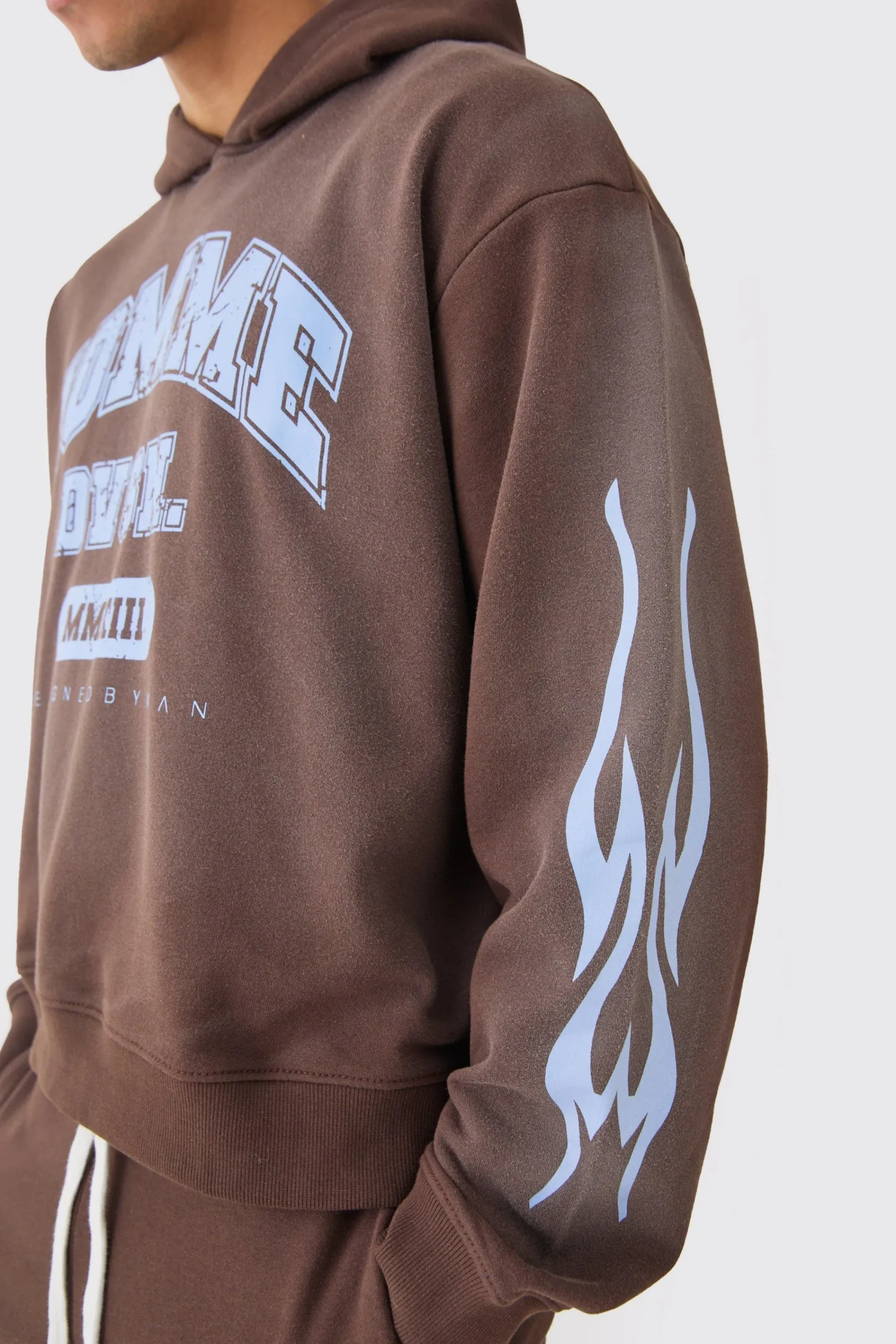 boohooMAN Oversized Boxy Spray Wash Homme Hoodie | UK| Hoodies & Sweatshirts