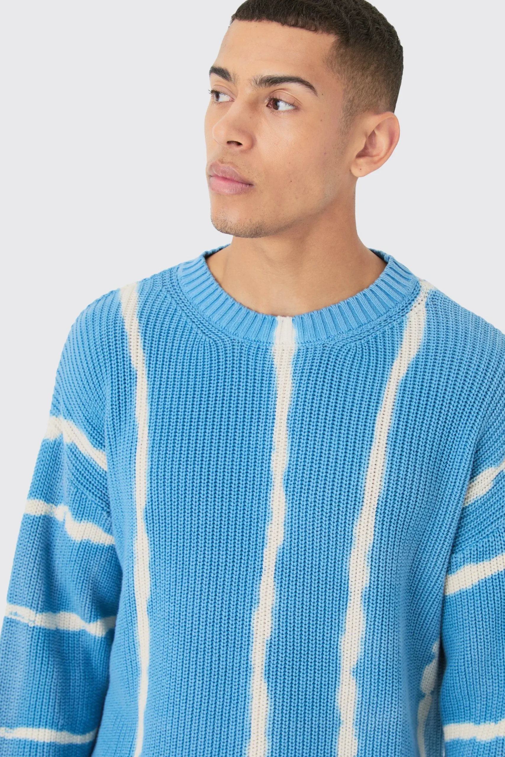 boohooMAN Oversized Boxy Stone Wash Jumper In | UK| Knitwear