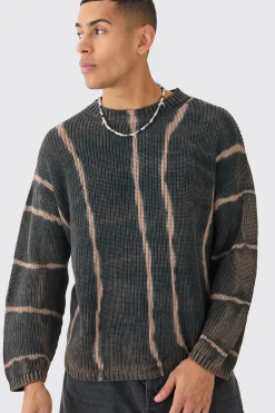 boohooMAN Oversized Boxy Stone Wash Jumper In | UK| Knitwear