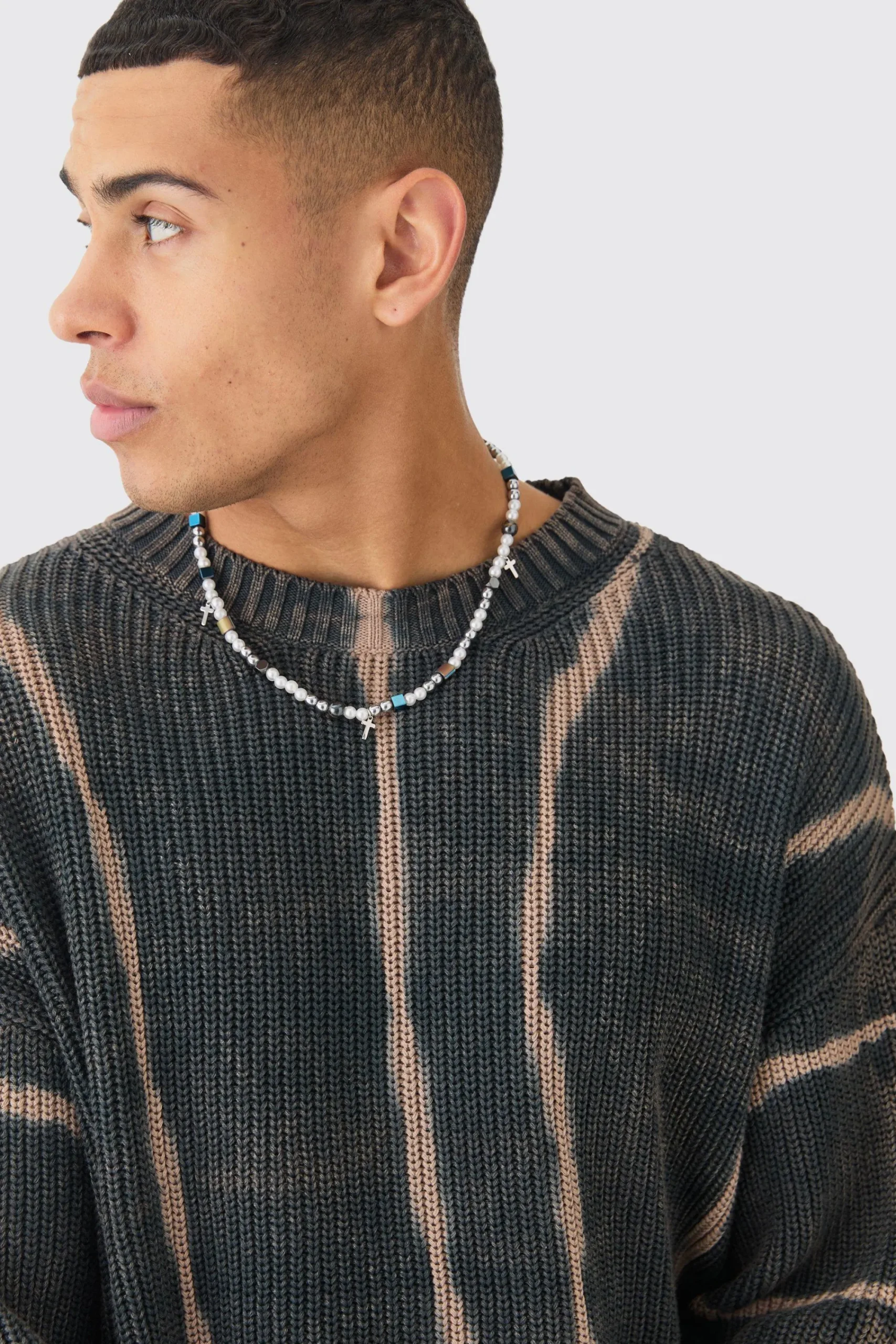 boohooMAN Oversized Boxy Stone Wash Jumper In | UK| Knitwear