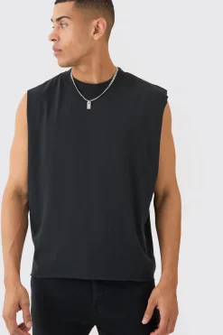 Oversized Boxy Tank | UK^boohooMAN Best