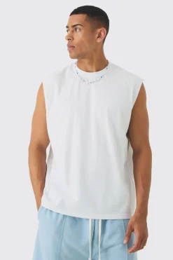 Oversized Boxy Tank | UK^boohooMAN Best