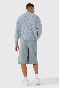 boohooMAN Oversized Boxy Textured Brushed Knitted Jumper | UK| Knitwear