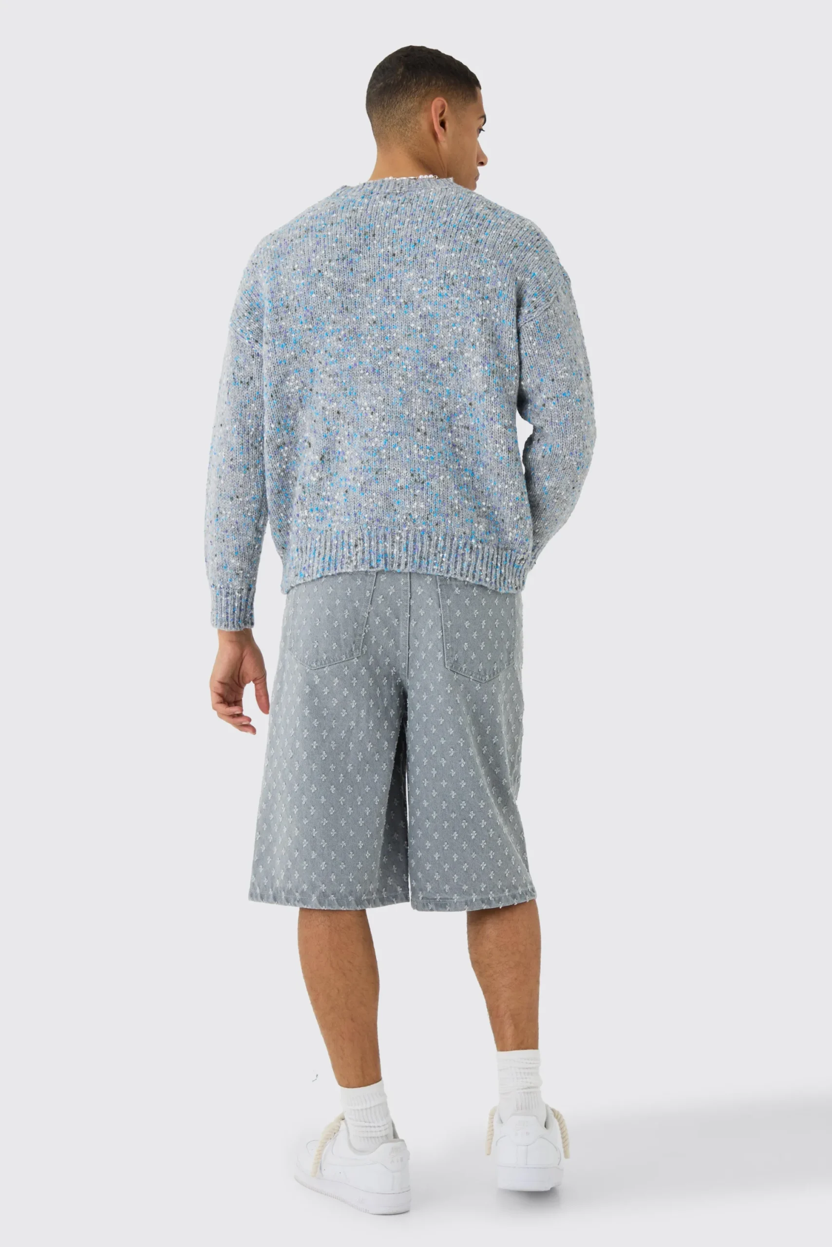 boohooMAN Oversized Boxy Textured Brushed Knitted Jumper | UK| Knitwear