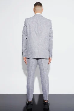 boohooMAN Oversized Boxy Textured Marl Blazer | UK| Suits & Tailoring