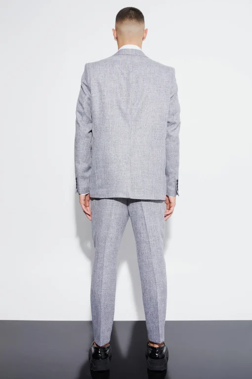 boohooMAN Oversized Boxy Textured Marl Blazer | UK| Suits & Tailoring