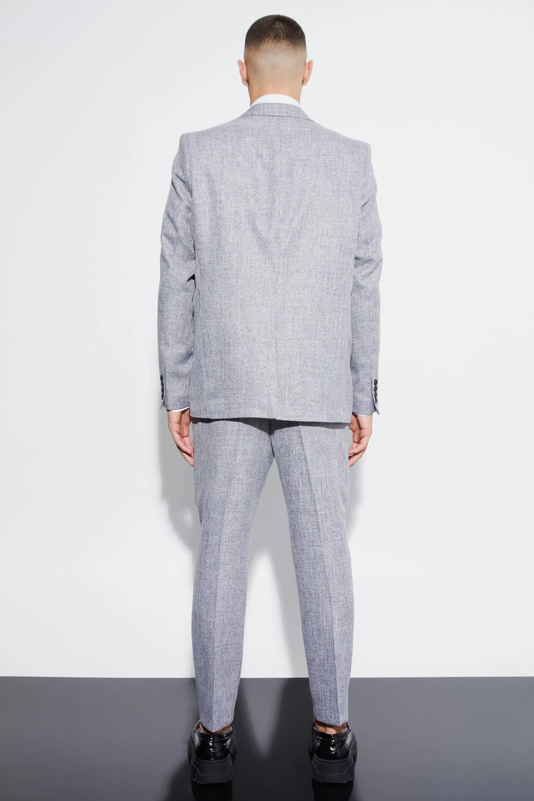 boohooMAN Oversized Boxy Textured Marl Blazer | UK| Suits & Tailoring