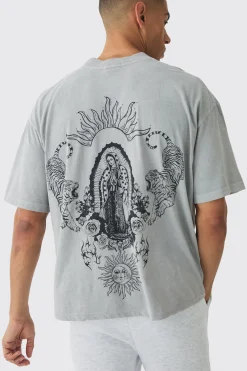 Oversized Boxy Tiger Print T-shirt | UK^boohooMAN