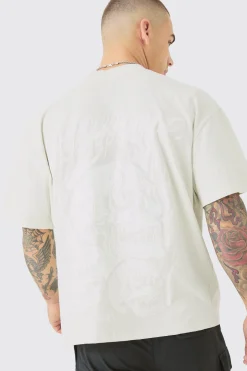 Oversized Boxy Tonal Homme Gothic Graphic T-shirt | UK^boohooMAN Outlet
