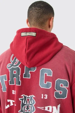 boohooMAN Oversized Boxy Wash Dark Tropics Hoodie | UK| Hoodies & Sweatshirts